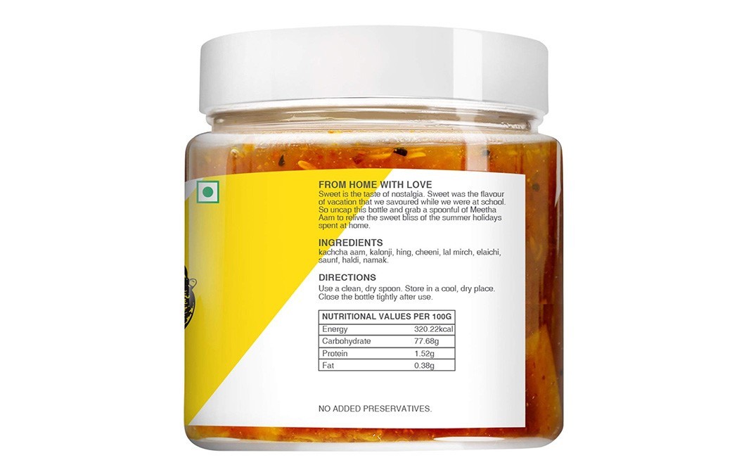 Ek Chammach Homemade Pickles - Meetha Aam   Jar  250 grams